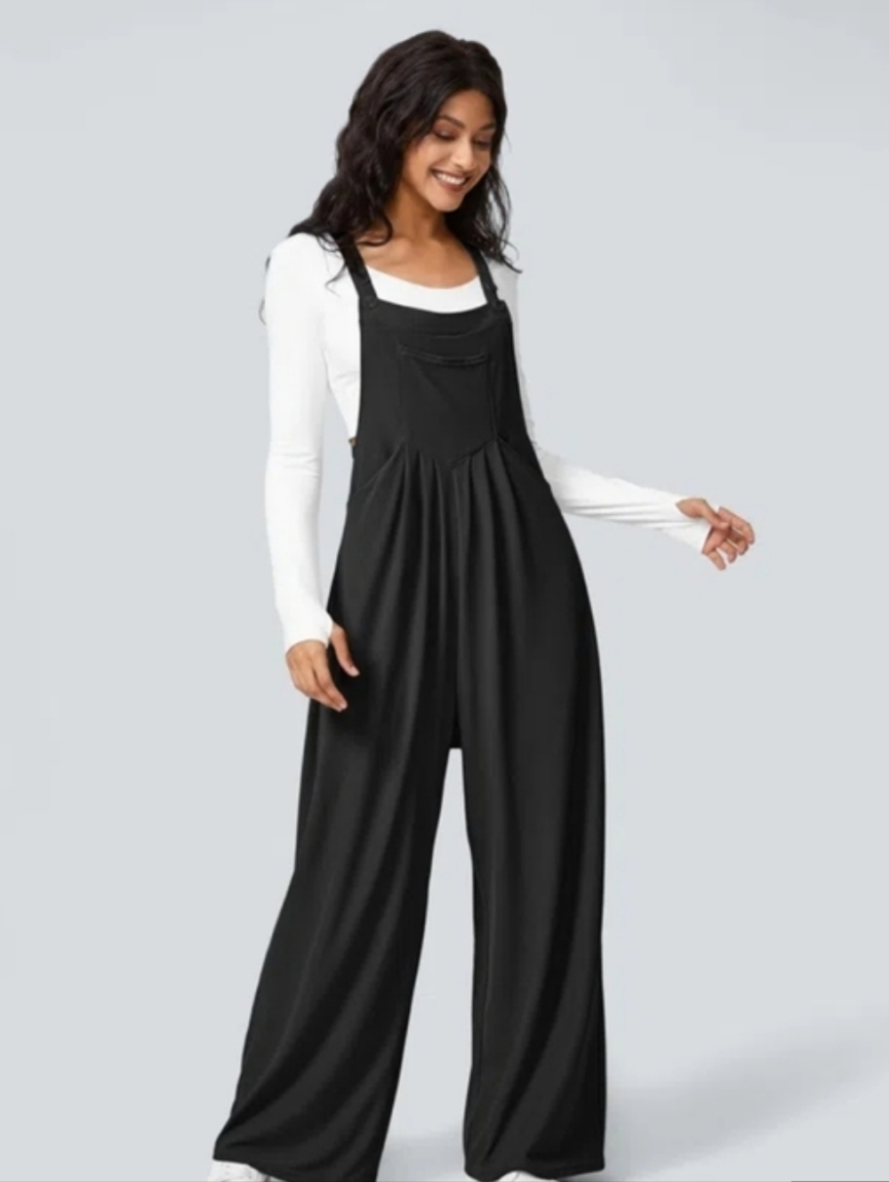 NWT Halara Pockets Waffle Casual Overalls Dark Brown